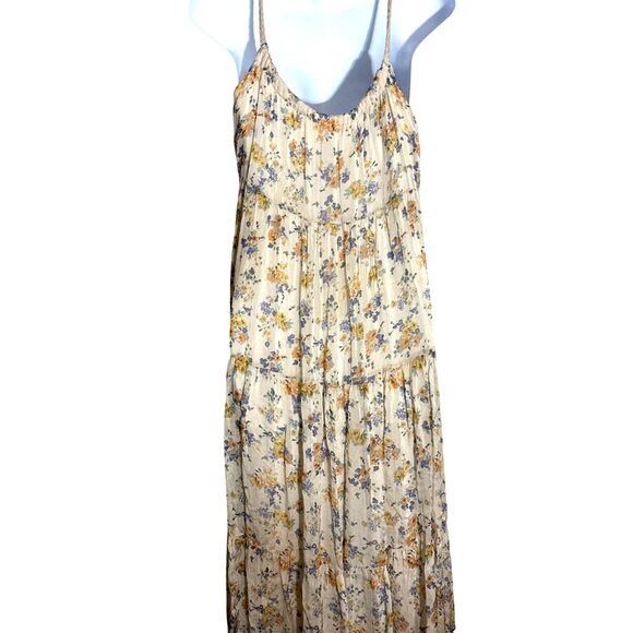Elegant Italian Floral Maxi Dress Elena Baldi Small Whimsy Coquette Romantic - Picture 7 of 12